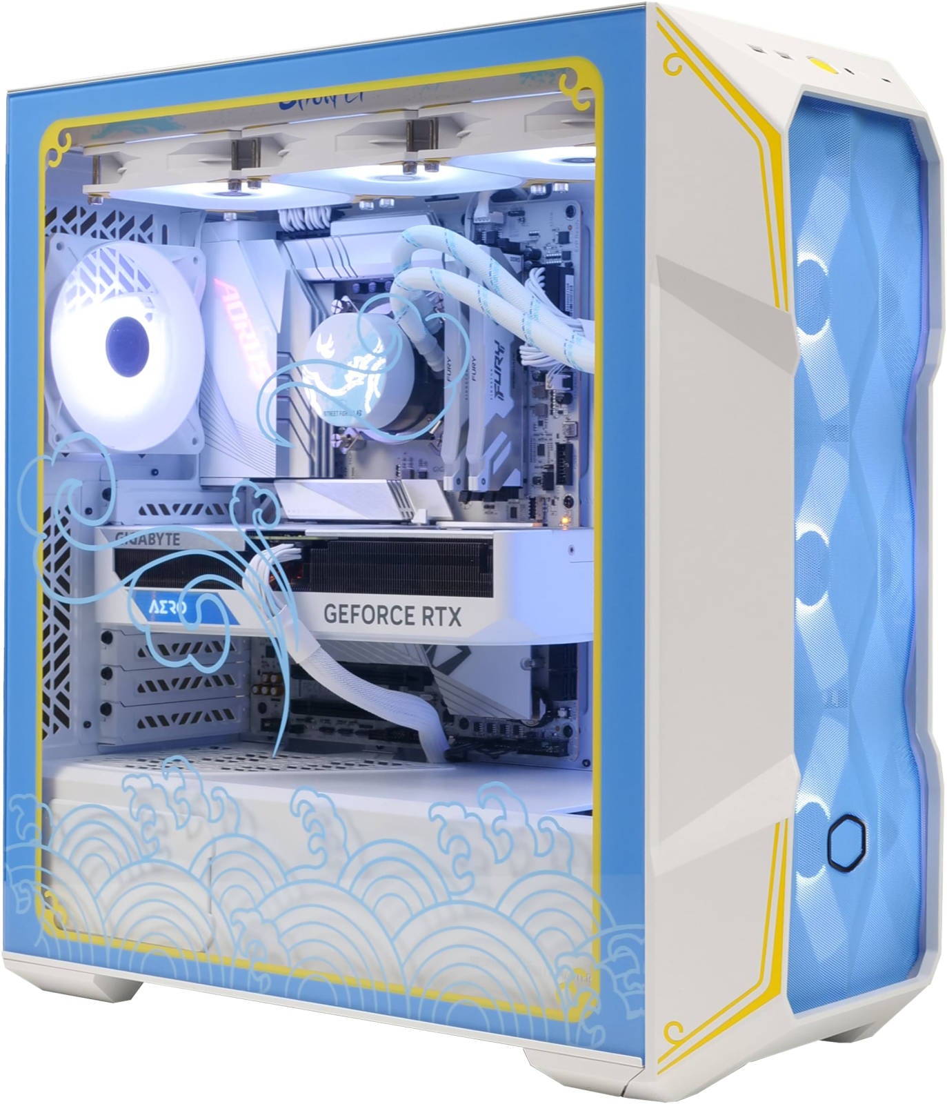 Street Fighter Editions Gaming PC - AMD Ryzen 7 7700X 8 Cores 16 Threads, NVIDIA RTX 4070 12GB, 32GB DDR5 RAM 6000MHz, 1TB SSD Gen 4, 850W 80 PLUS Gold PSU, Wi-Fi + BT