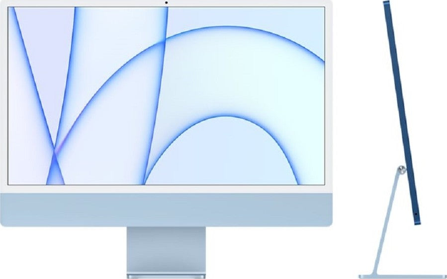 Apple iMac 24'' 4.5K Retina Display All in One PC, M1 Chip, 8 Core CPU, 8 Core GPU, 16GB RAM, 1TB SSD, macOS, Gigabit Ethernet, English Keyboard + Mouse, Blue | Z12W0018J