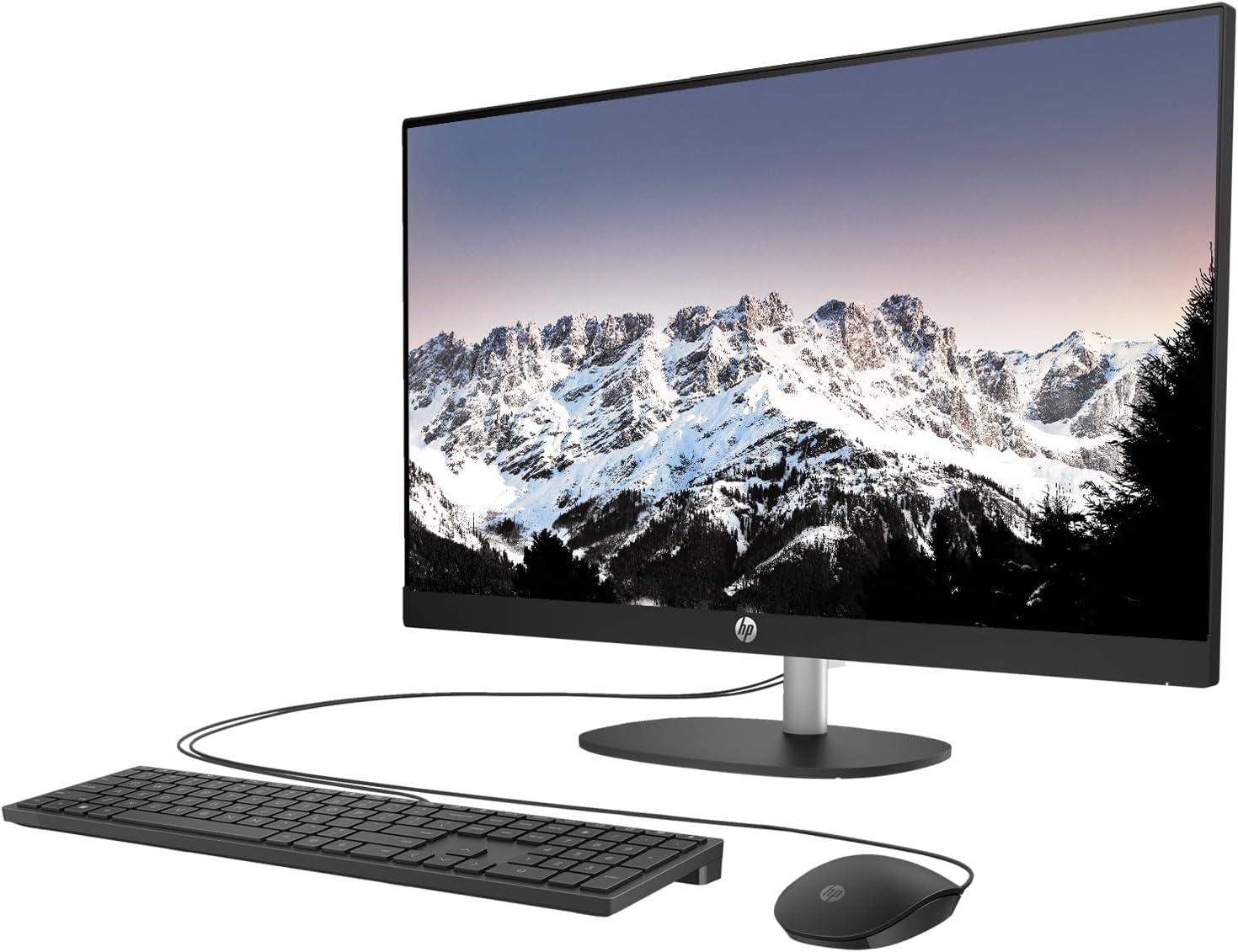 HP Pavilion AIO Desktop Computer, 27" Touchscreen FHD Display, Intel Core i7-13700T, 16GB RAM, 1TB SSD, Intel UHD Graphics 770, HP Keyboard & Mouse, Win 11, Sparkling Black | Pavilion 27-CA2244