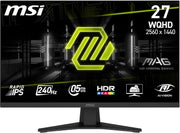 MSI MAG 274QF X24 Gaming Monitor – 27" WQHD (2560×1440) IPS | 240Hz | 0.5ms | HDR | Adaptive Sync | Flat Display MSI