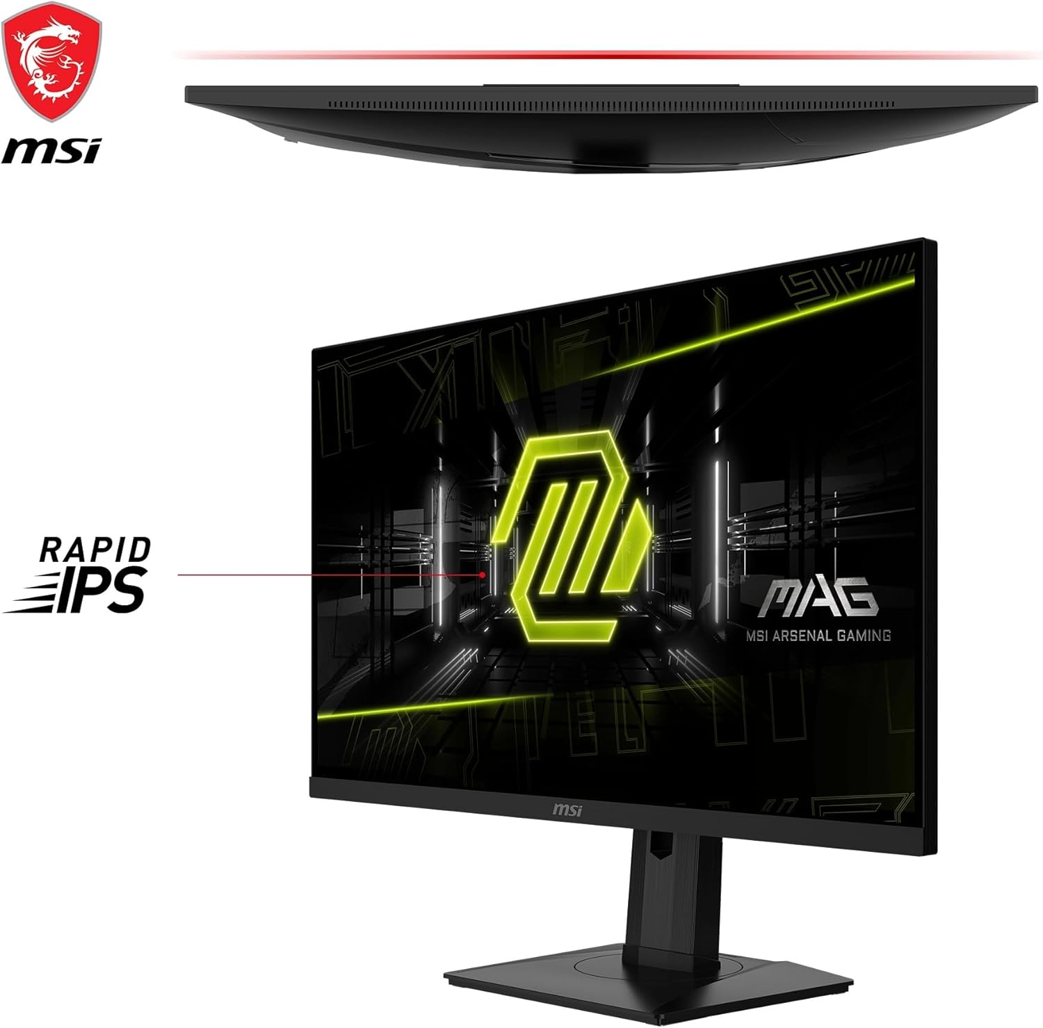MSI MAG 274QRF QD E2 Gaming Monitor – 27" WQHD (2560×1440) QD-IPS | 180Hz | 0.5ms | HDR | G-SYNC Compatible | Flat Display MSI