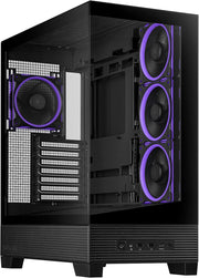 ASUS A31 Plus Mid-Tower PC Case – Black with Tempered Glass & ARGB Fans, ATX / Micro-ATX / Mini-ITX Compatible