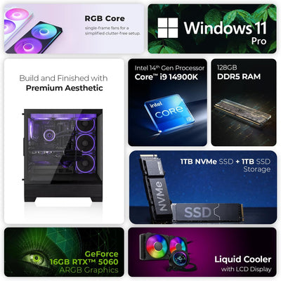 First Wave Xtreme Pro AI & Rendering Workstation – Intel Core i9-14900K | RTX 5060 8GB Graphics