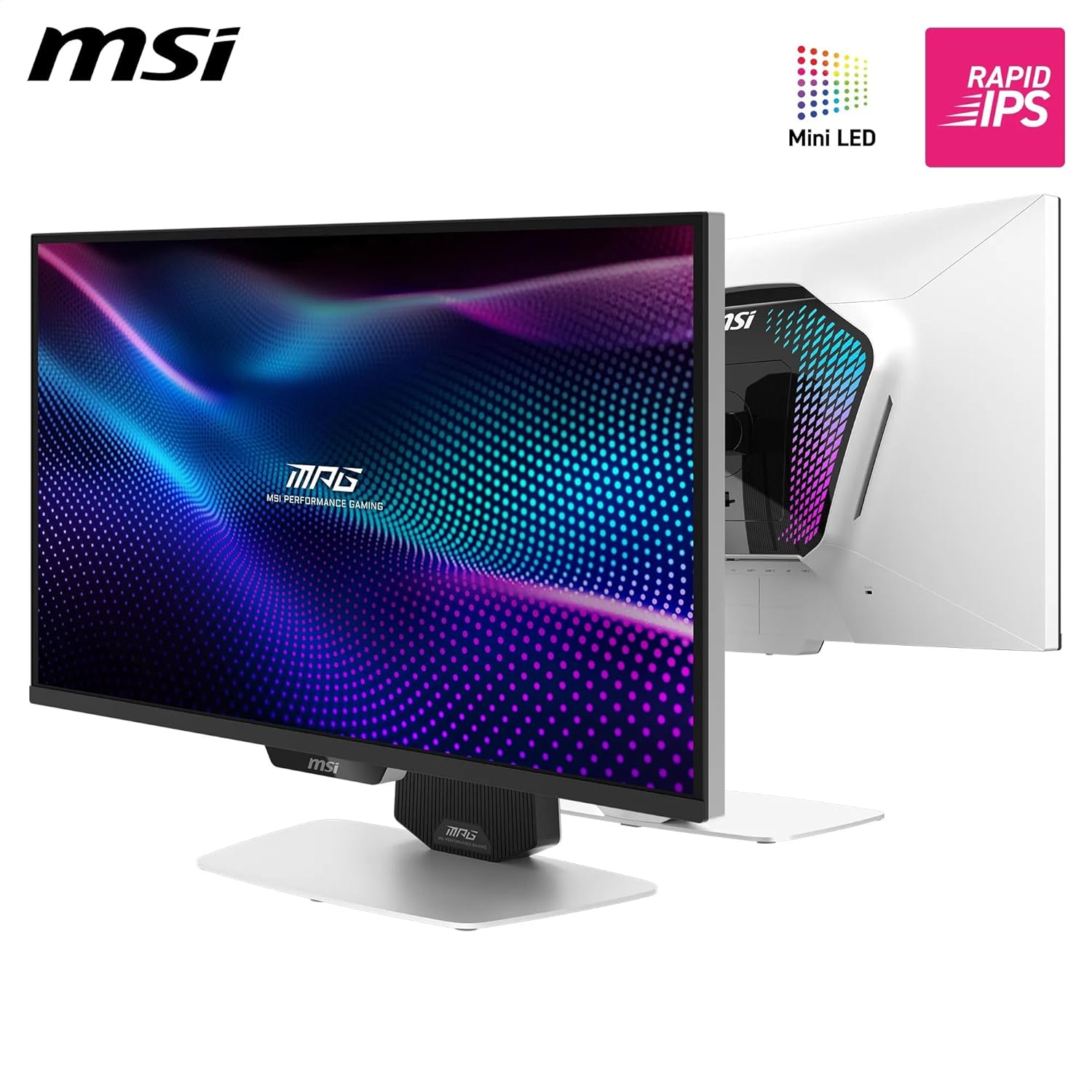 MSI MPG 274URDFW Gaming Monitor – 27" 4K UHD (3840×2160) IPS | Dual Mode | 160Hz / 320Hz | 0.5ms | HDR | G-SYNC Compatible | Flat Display MSI