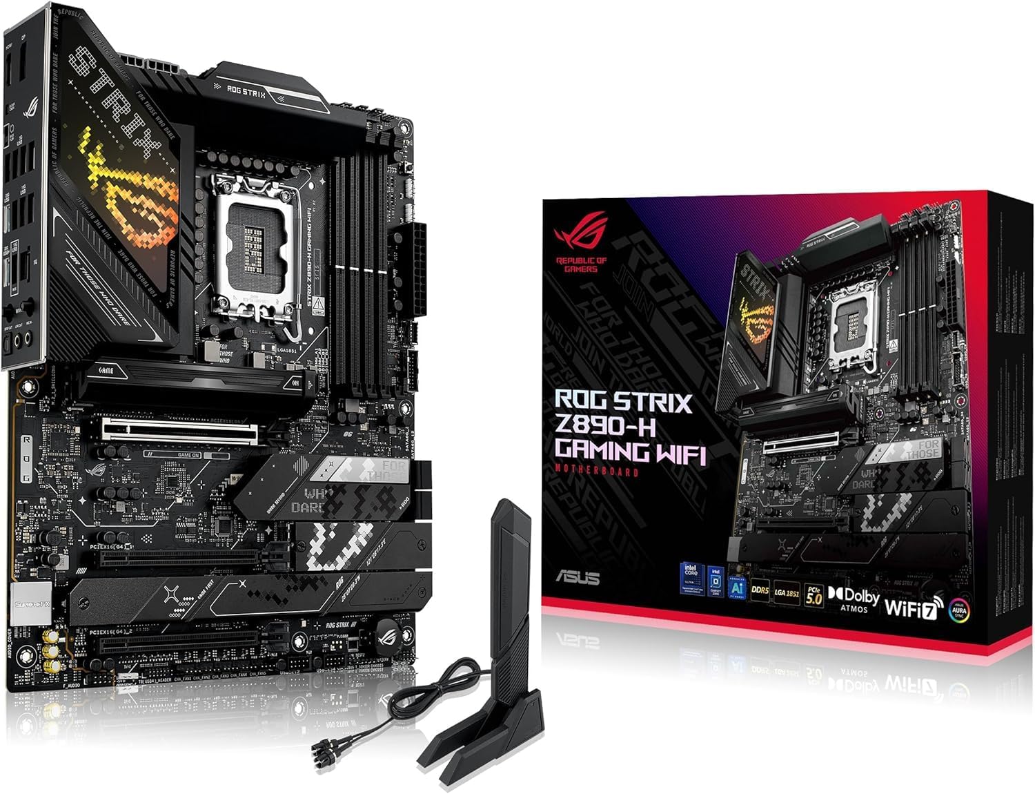 ASUS ROG Strix Z890-H Gaming WiFi Motherboard – LGA 1851 Socket, Z890 Chipset, ATX