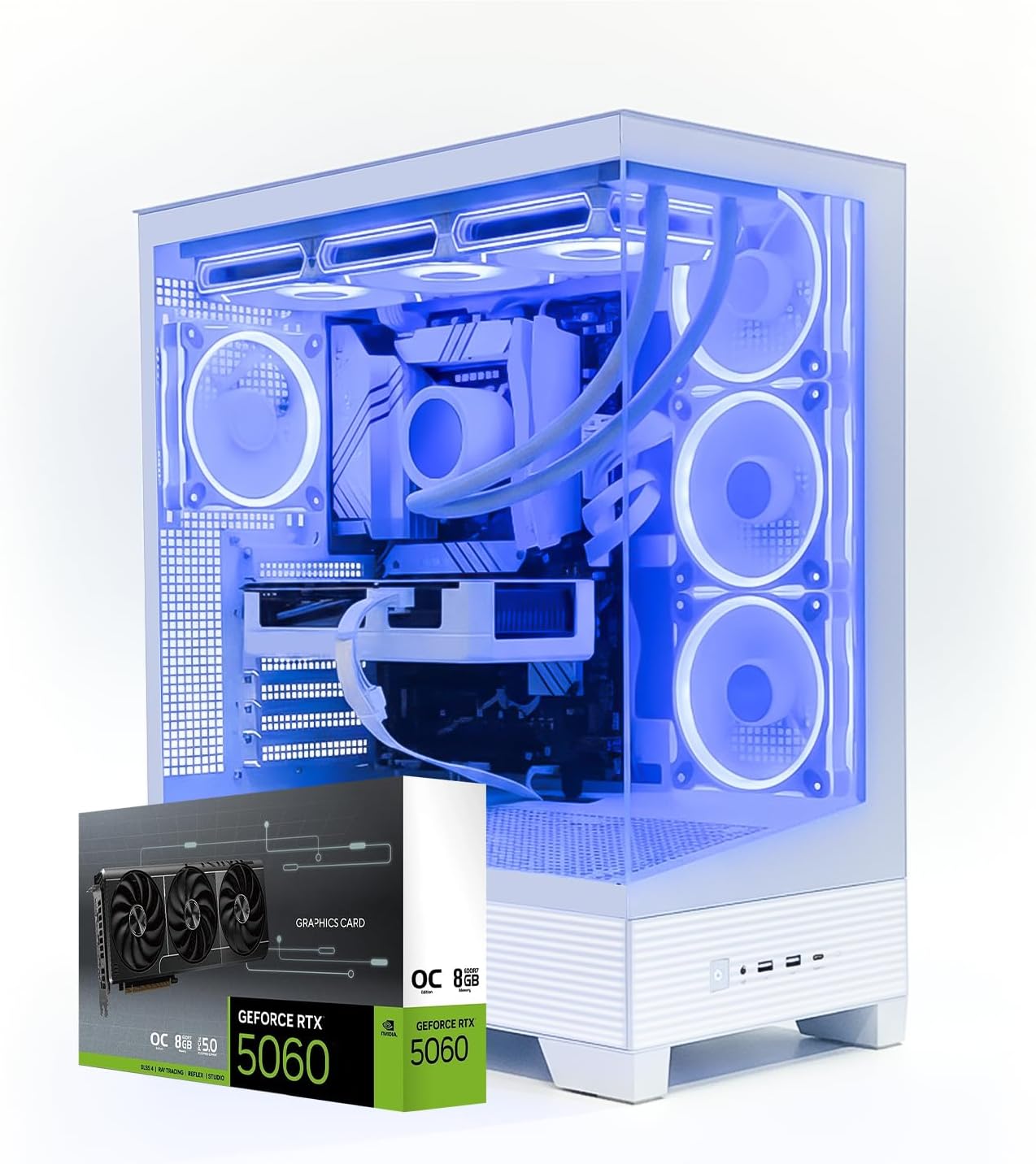 First Wave Stealth Elite Gaming PC for 4K Gaming, Streaming & Content Creation – Liquid Cooled High-End Desktop