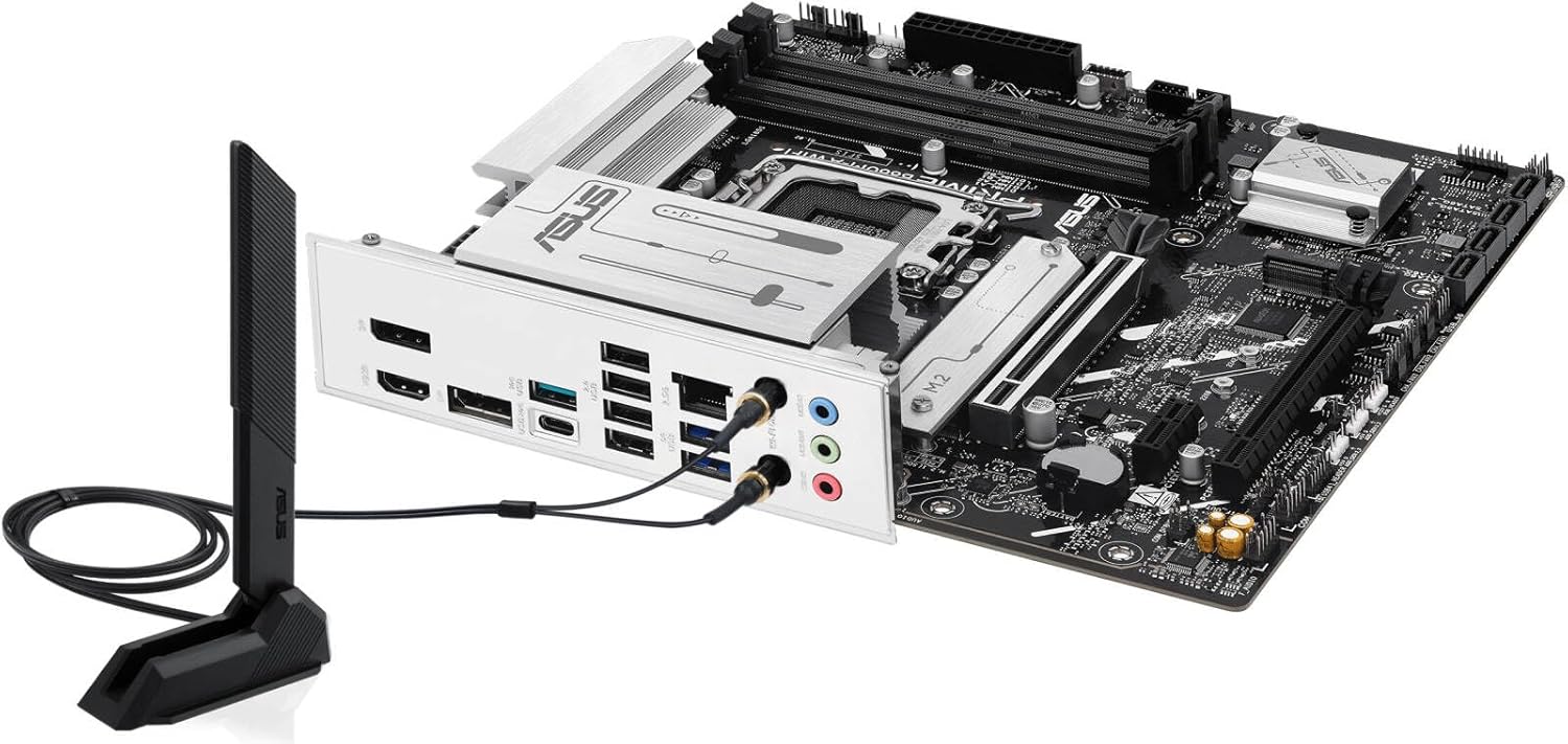 ASUS Prime B860M-A WiFi Motherboard – LGA1851 Socket, B860 Chipset, USB 20Gbps, WiFi 6E, Micro-ATX