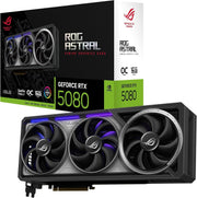 ASUS ROG Astral GeForce RTX 5080 Overclocked Edition Gaming Graphics Card – 16GB GDDR6, Liquid Cooling, PCIe 4.0, Ray Tracing, Aura Sync