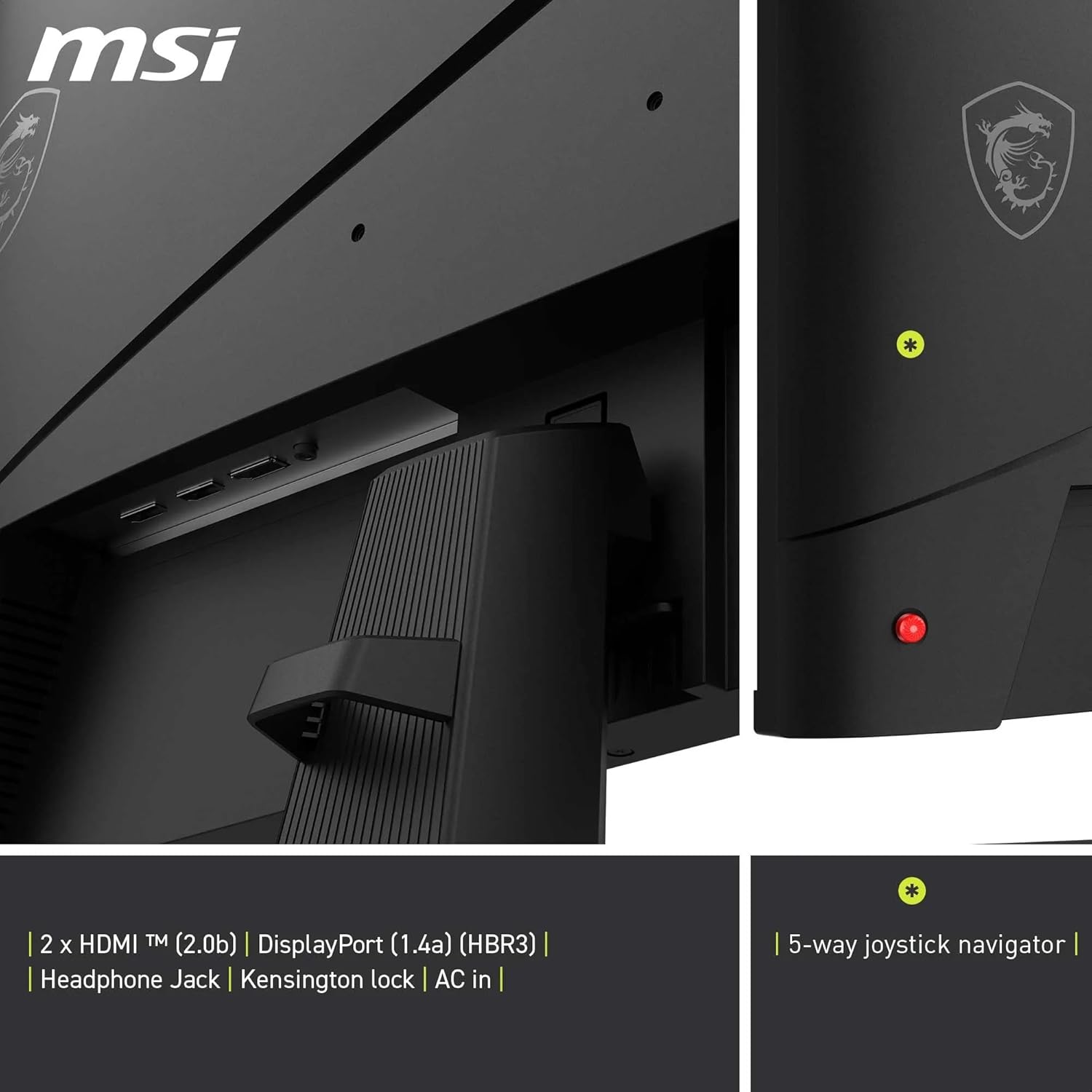 MSI MAG 274QF X24 Gaming Monitor – 27" WQHD (2560×1440) IPS | 240Hz | 0.5ms | HDR | Adaptive Sync | Flat Display MSI