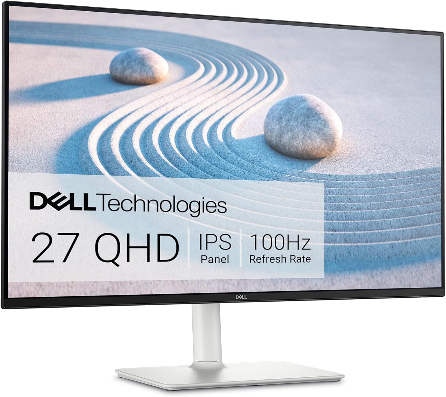 Dell S2725DS 27 Inch QHD (2560 x 1440) Monitor, 100Hz, IPS, 4ms, 99% sRGB, Height Adjustable, Built-in Speakers, DisplayPort, 2 x HDMI