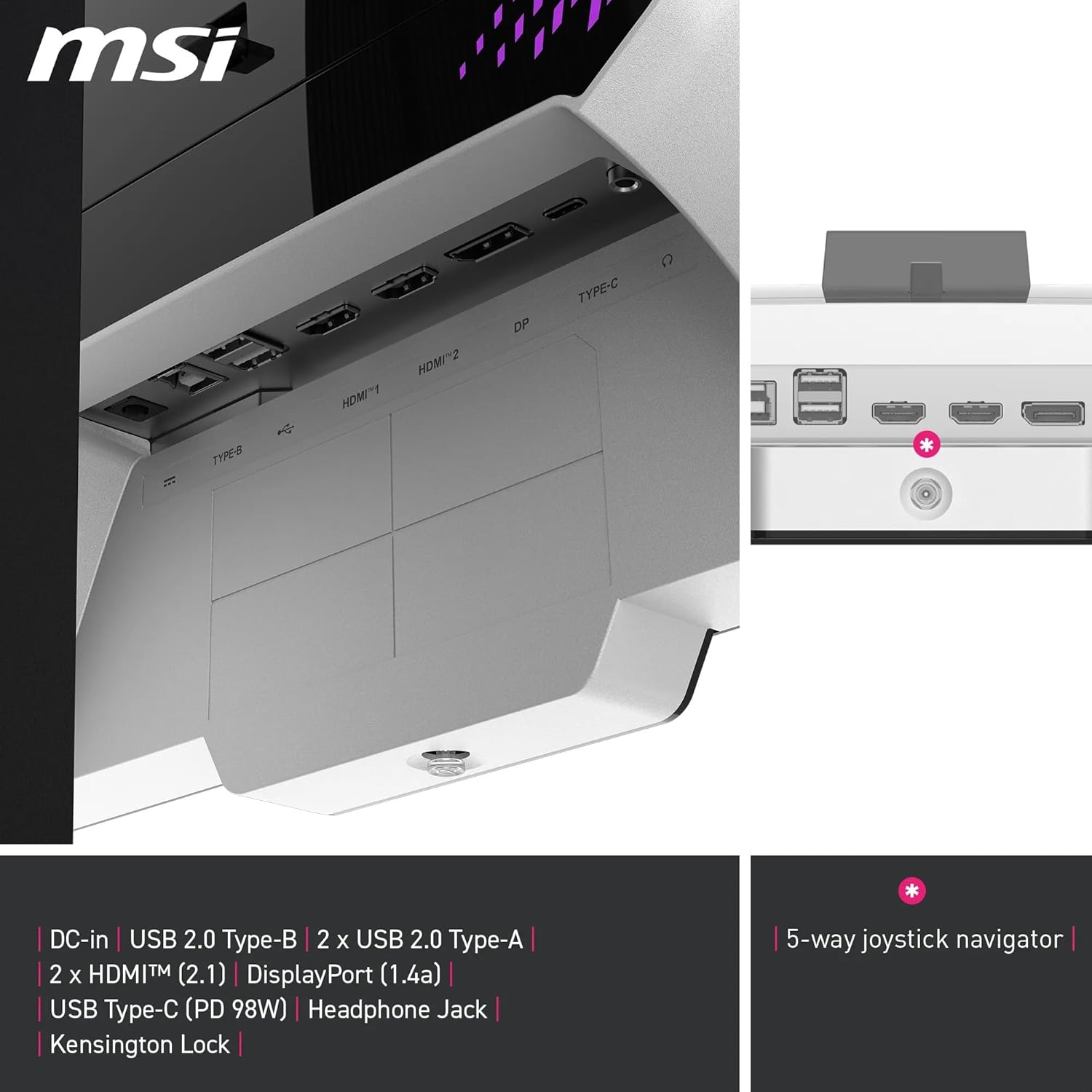 MSI MPG 274URDFW Gaming Monitor – 27" 4K UHD (3840×2160) IPS | Dual Mode | 160Hz / 320Hz | 0.5ms | HDR | G-SYNC Compatible | Flat Display MSI