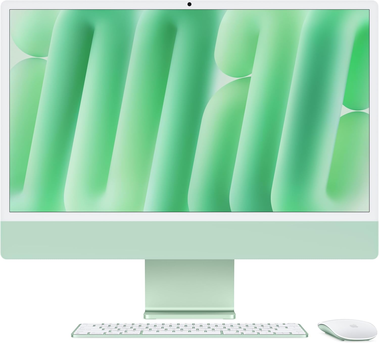 Apple 24" iMac AIO Desktop Computer with M3 Chip, 4.5K Retina Display, 8-Core CPU and 8-Core GPU, 16GB RAM, 512GB SSD, Magic ENG K/B w/ Touch ID & Magic Mouse, macOS, Green | Z196001E5