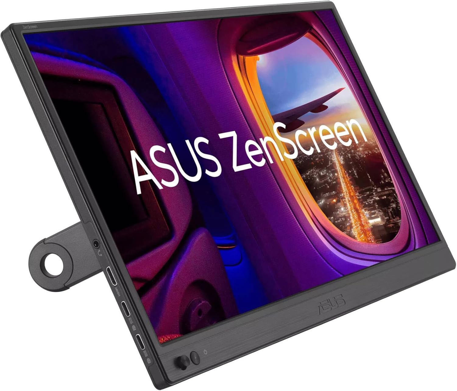 ASUS MB169CK 15.6" Portable Monitor – 5ms Response, HDMI + 2x USB-C, EU Version, Black