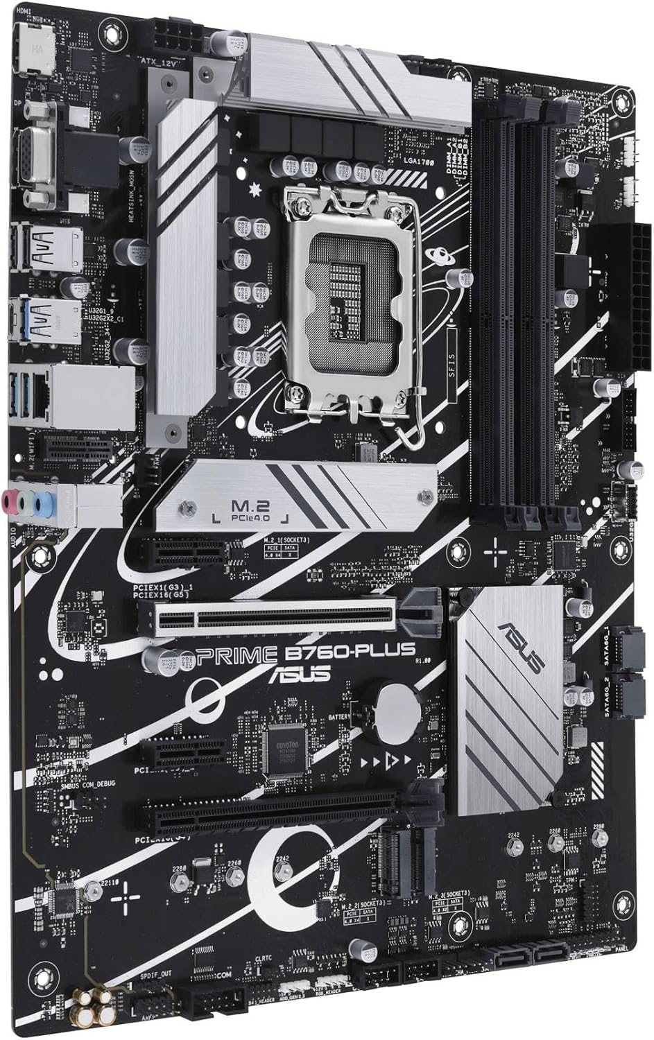 ASUS Prime B760-Plus Motherboard – LGA1700 Socket, B760 Chipset, USB 3.2 Gen 2x2, Aura Sync RGB, ATX