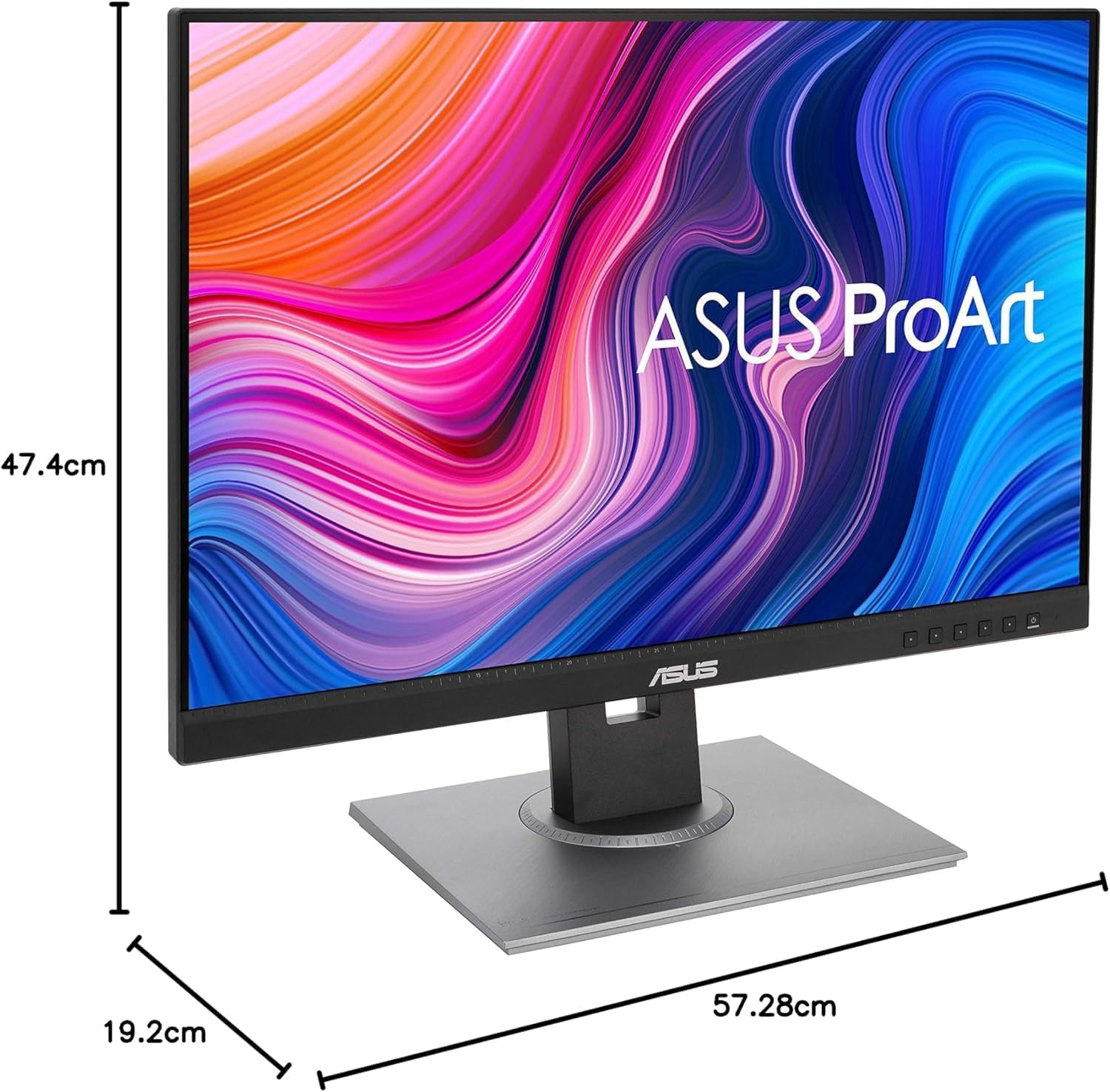 ASUS PA248QV 24.1" Professional Monitor – 5ms Response, 1920x1200 WUXGA, 75Hz, DSUB + HDMI + DisplayPort + USB, Black, 3-Year Warranty
