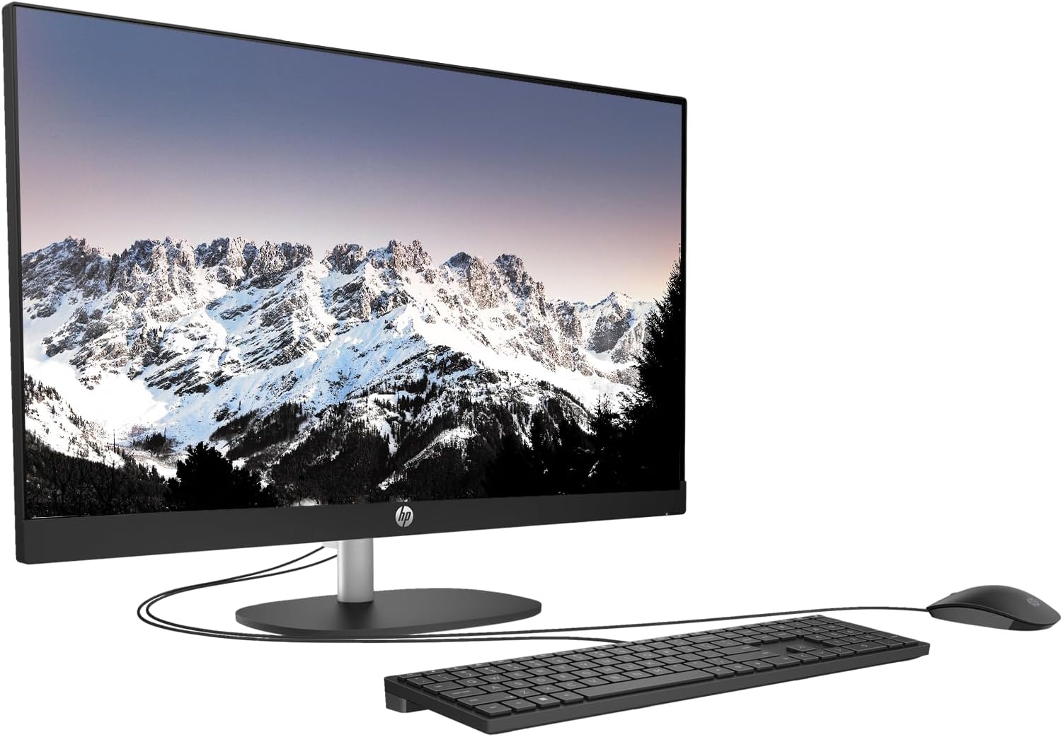 HP Pavilion AIO Desktop Computer, 27" Touchscreen FHD Display, Intel Core i7-13700T, 16GB RAM, 1TB SSD, Intel UHD Graphics 770, HP Keyboard & Mouse, Win 11, Sparkling Black | Pavilion 27-CA2244
