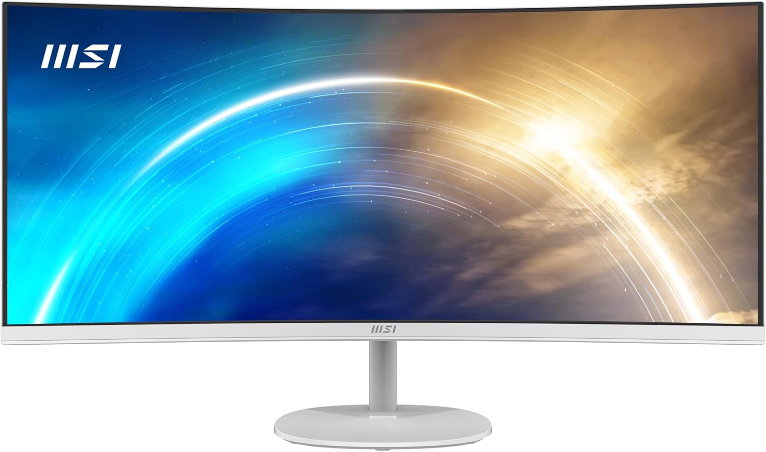 MSI PRO MP341CQ E12 Monitor – 34" UWQHD (3440×1440) VA | 120Hz | 1ms | 1500R Curved | Ultra-Wide Business & Productivity Monitor MSI