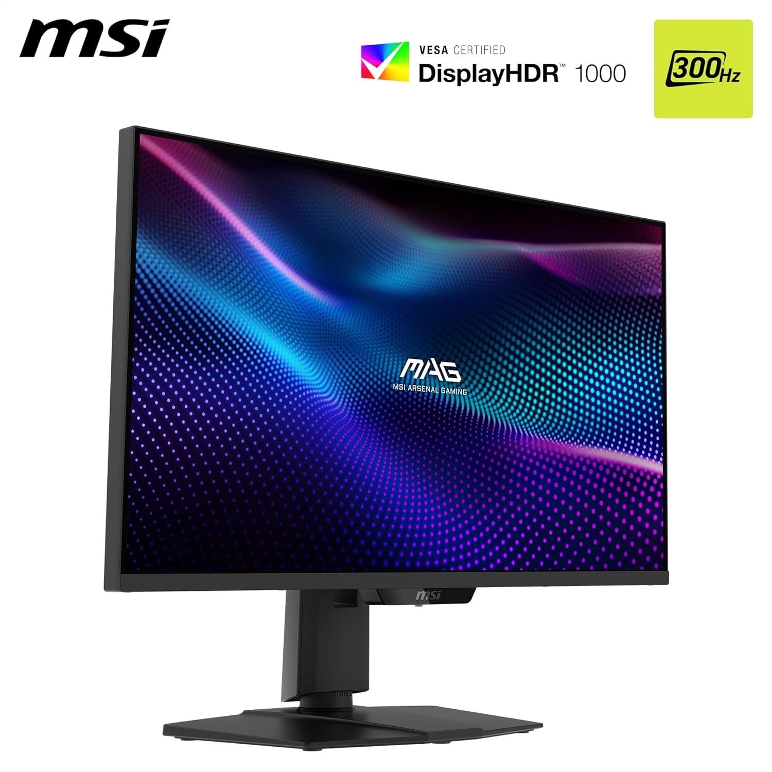MSI MAG 274QPF X30MV Gaming Monitor – 27" WQHD (2560×1440) VA | 300Hz | 0.5ms | HDR | Adaptive Sync | Flat Display MSI
