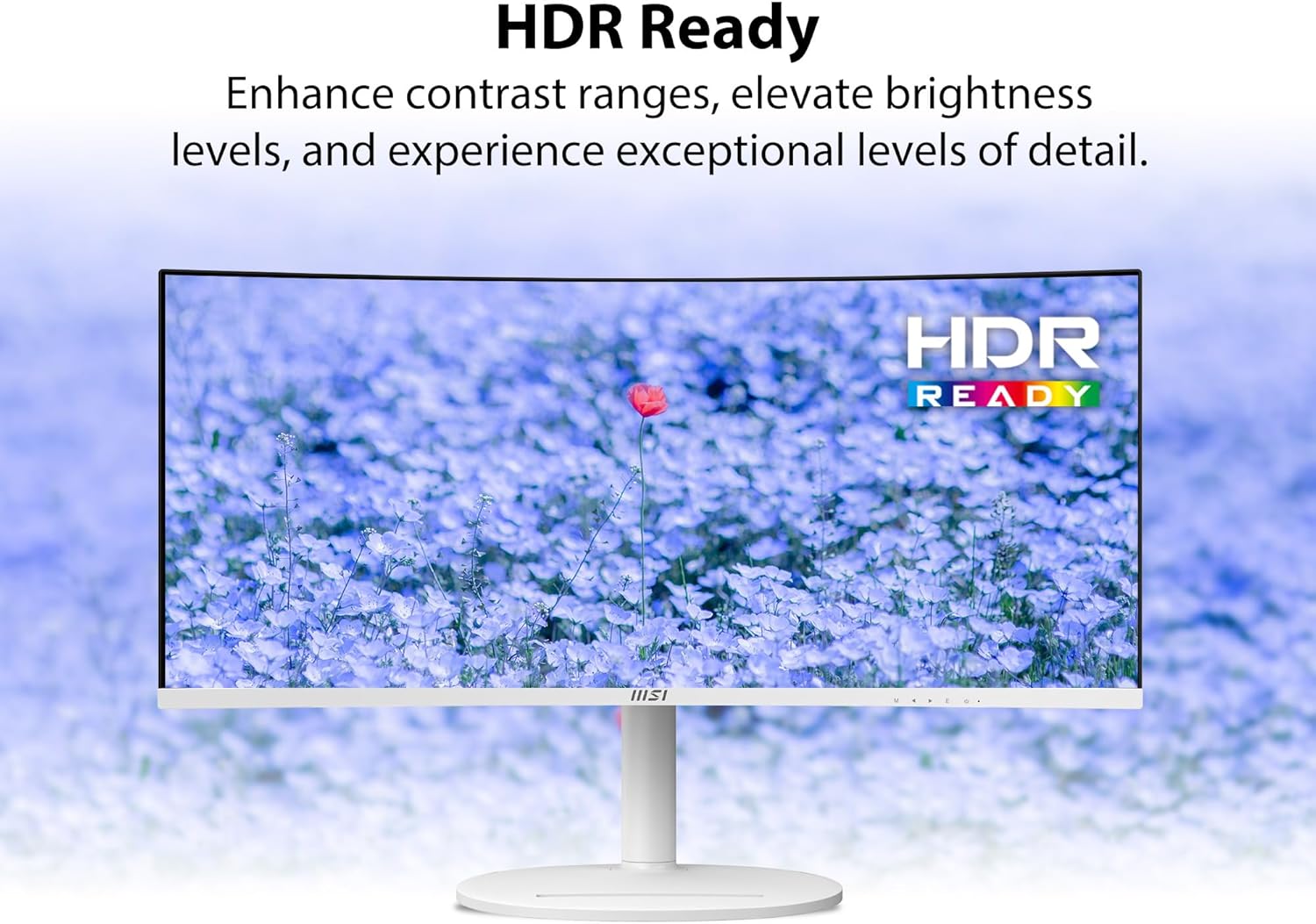 MSI Modern MD342CQPW Curved Monitor – 34" UWQHD (3440×1440) VA | 120Hz | 1ms MPRT | USB-C 98W Power Delivery | Ultra-Wide Productivity Monitor MSI