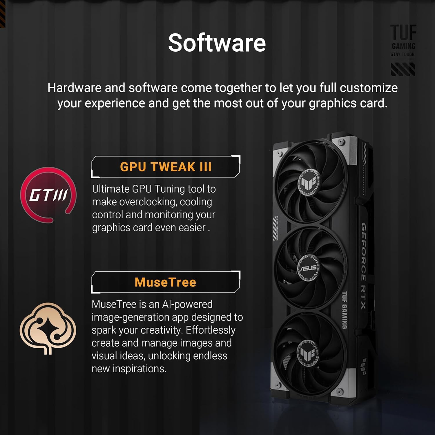 ASUS TUF Gaming GeForce RTX 5060 Overclocked Edition Graphics Card – 8GB GDDR6, PCIe 4.0, Military-Grade Components, Axial-Tech Fans, Dual Ball Bearings