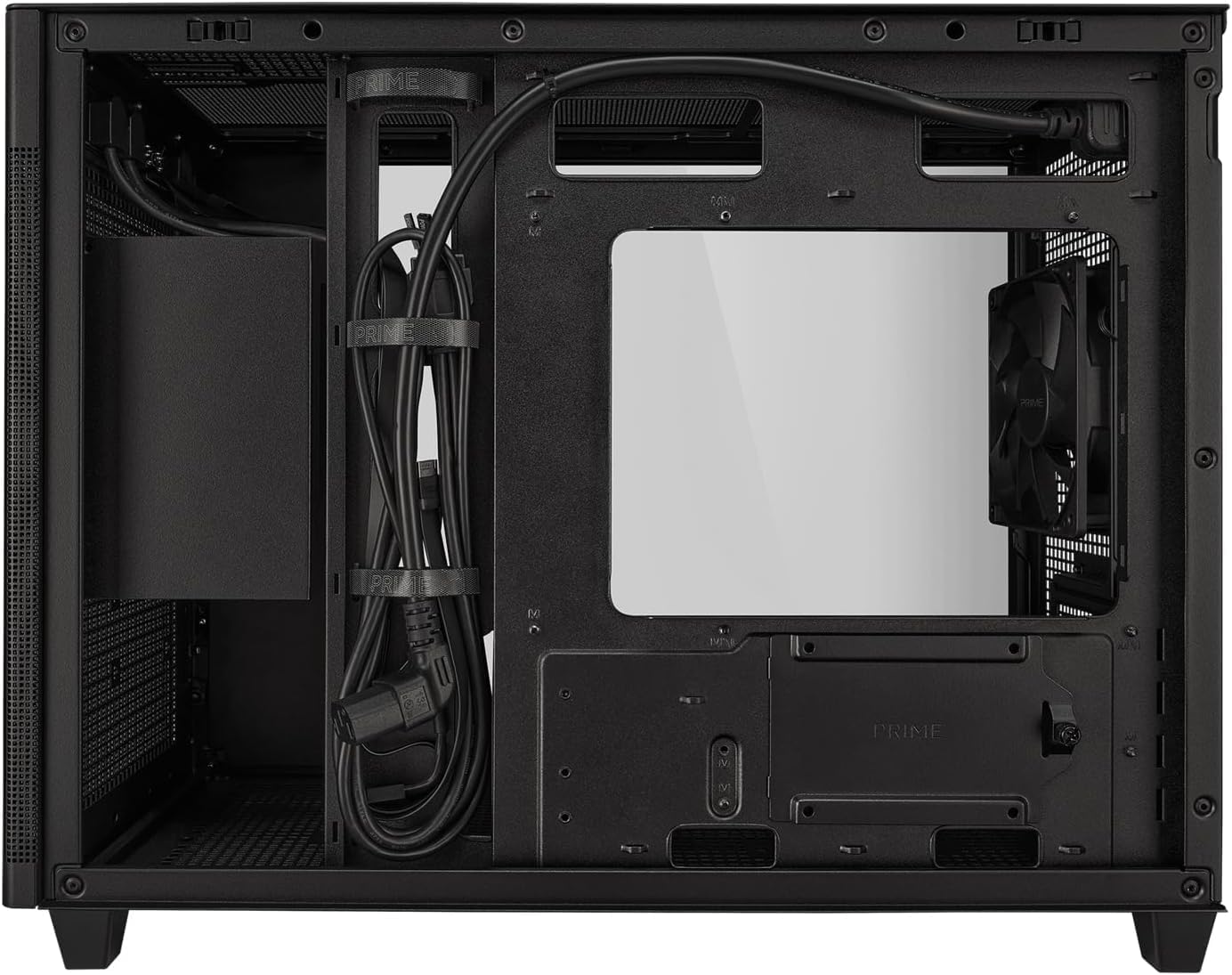 ASUS Prime AP201 Mid-Tower PC Case – Tempered Glass, Black, ATX / Micro-ATX / Mini-ITX Compatible