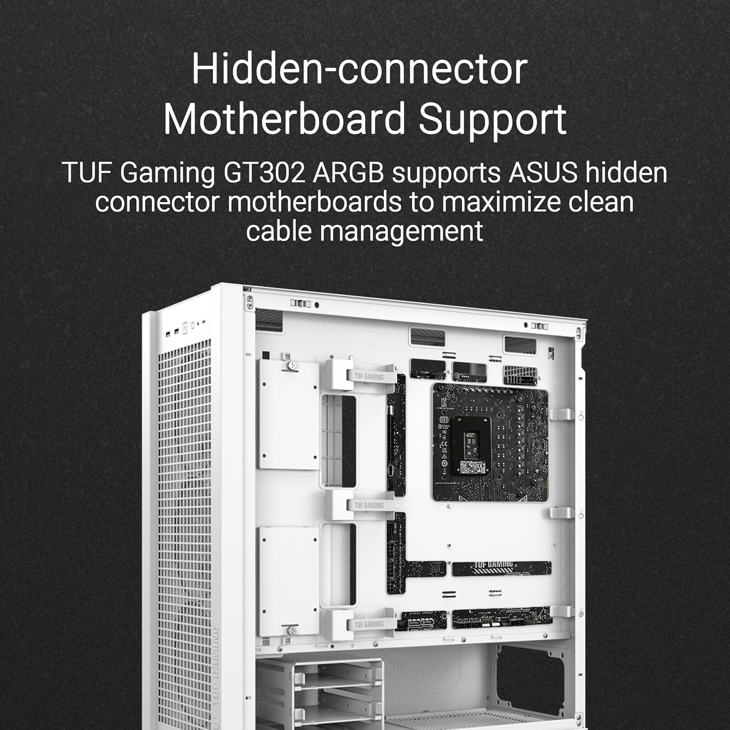 ASUS TUF Gaming GT302 Mid-Tower PC Case – Black with Tempered Glass & ARGB Fans, ATX / Micro-ATX / Mini-ITX Compatible