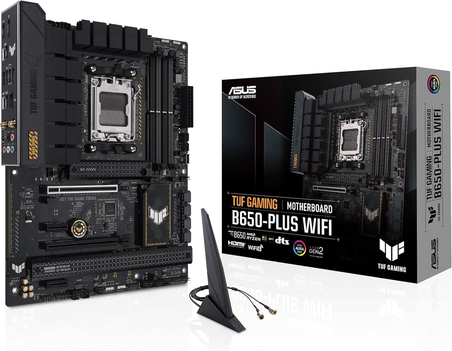 ASUS TUF Gaming B650-Plus WiFi Motherboard – AMD AM5 Socket, B650 Chipset, USB 3.2 Gen 2x2, WiFi