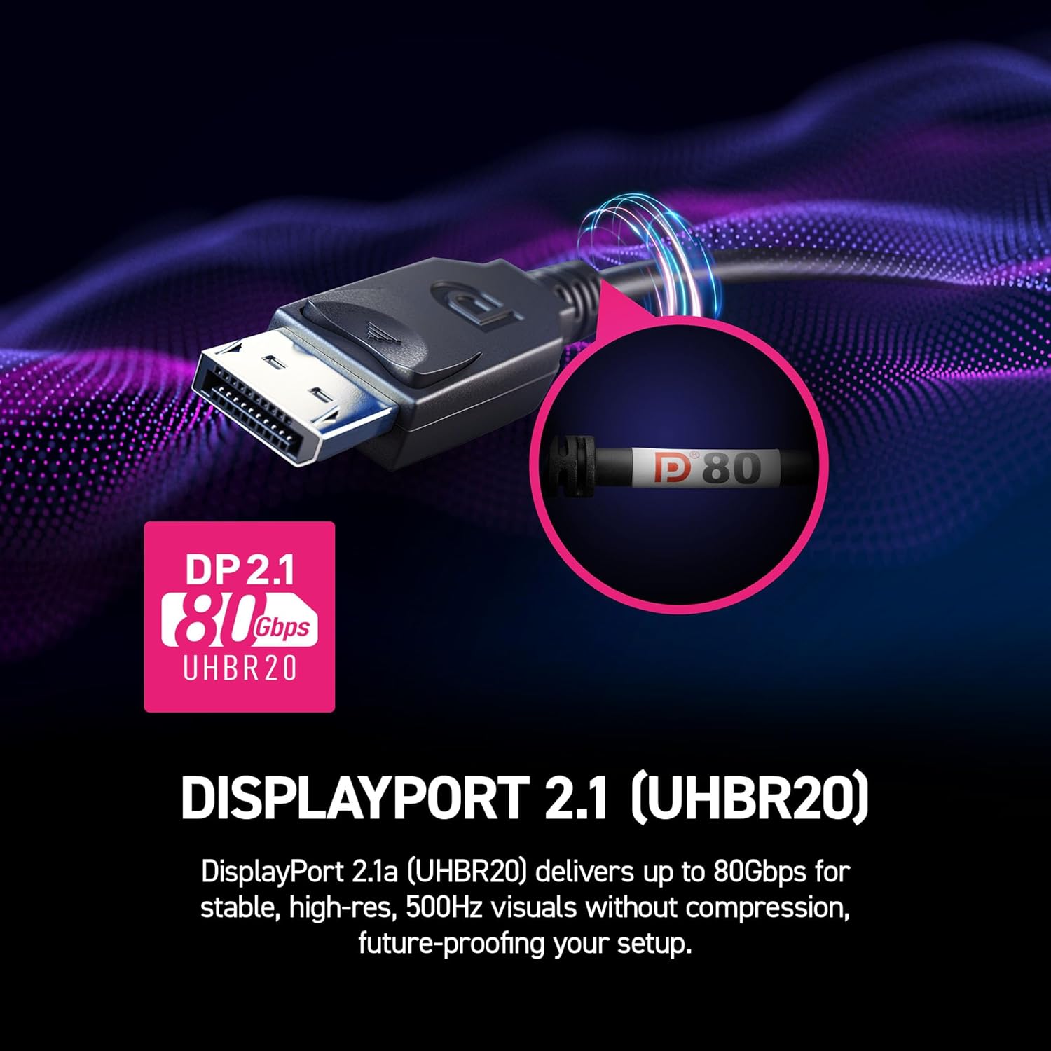 MSI MPG 271QR QD-OLED X50 Gaming Monitor – 27" WQHD (2560×1440) QD-OLED | 500Hz | 0.3ms | HDR ports and connectivity detail