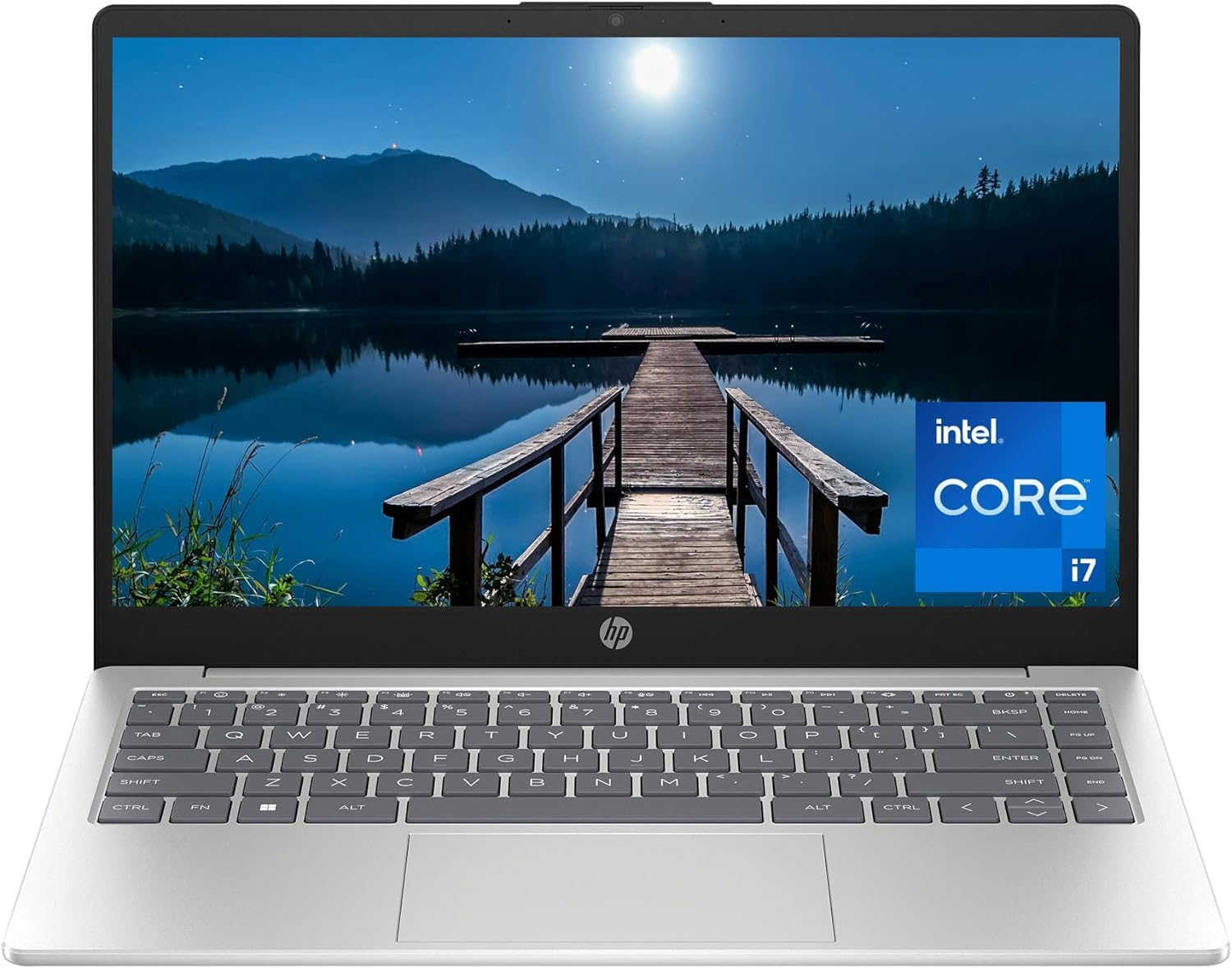 HP 14-EP0201NIA Laptop – Intel Core i7-13th Gen Processor, 8GB RAM, 512GB SSD, 14" Full HD Display, Backlit Keyboard,Windows 11, Silver, English Keyboard