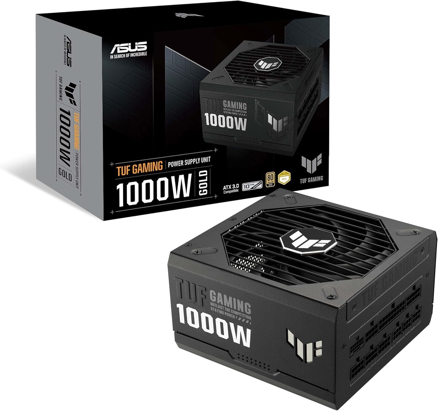 ASUS TUF Gaming 1000W Power Supply – 80 Plus Gold, Fully Modular, High-Performance PSU, CE & UK Plug