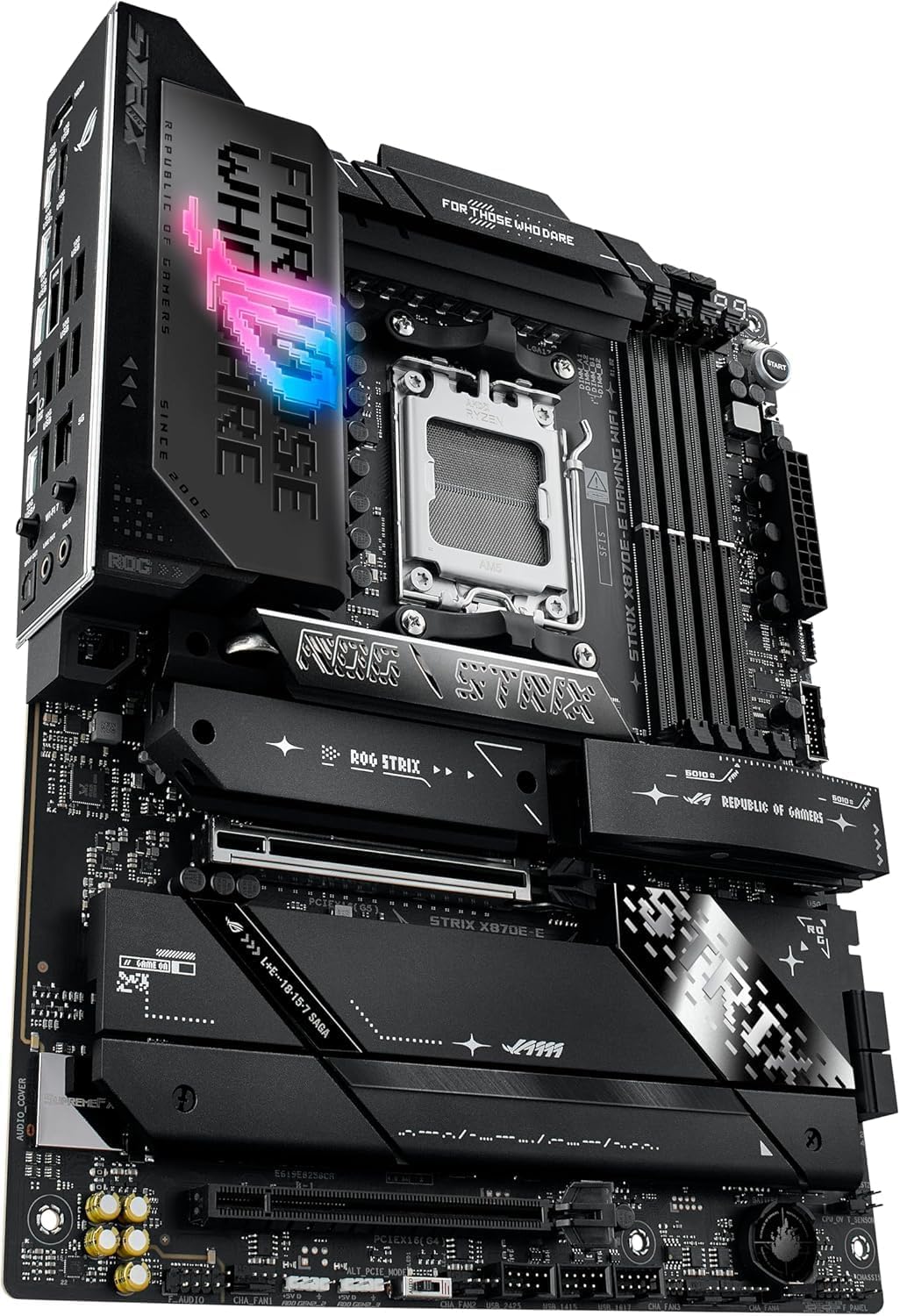 ASUS ROG Strix X870E-E Gaming WiFi Motherboard – AMD AM5 Socket, X870E Chipset, PCIe 5.0, USB4, Wi-Fi 7