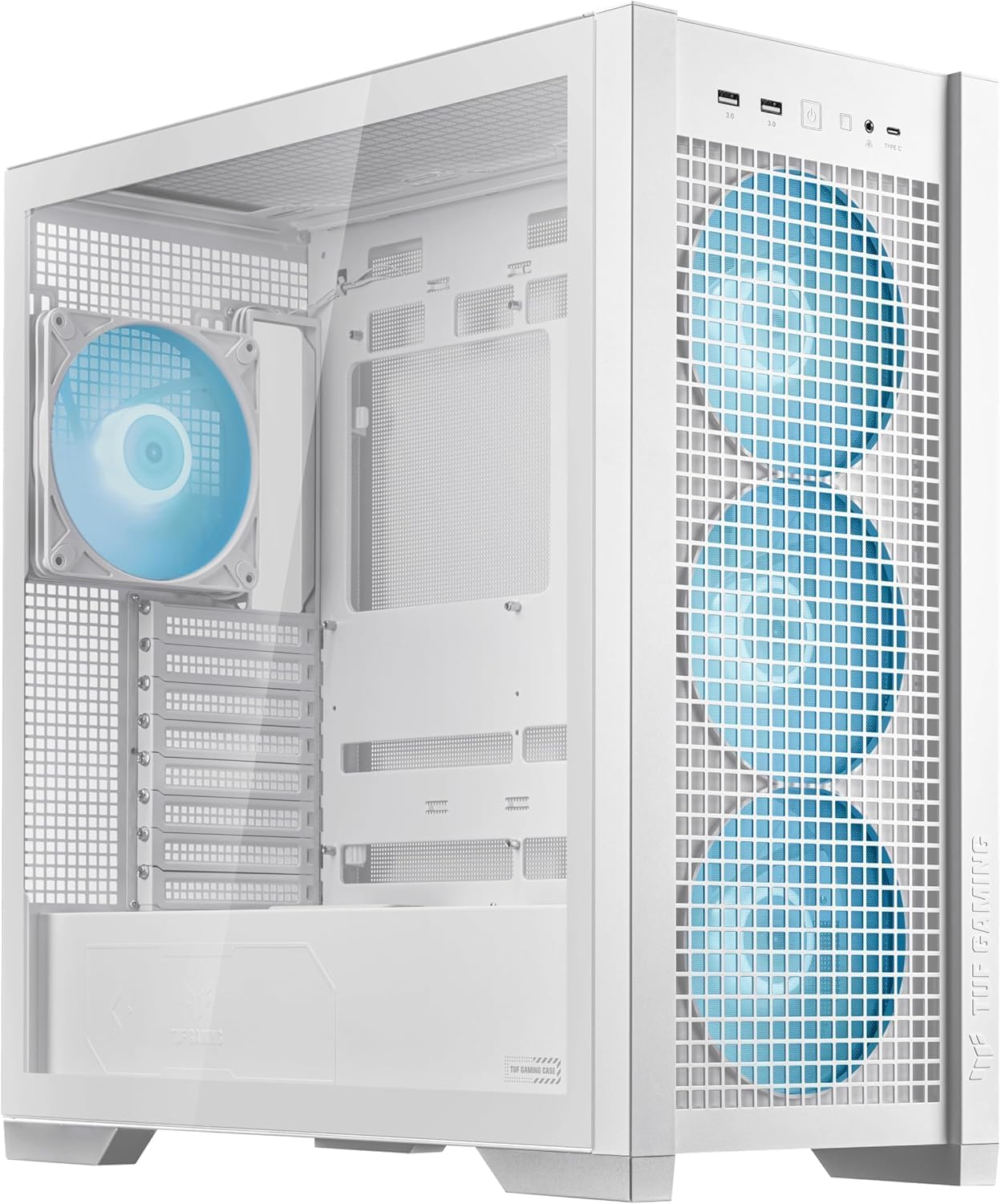 ASUS TUF Gaming GT302 Mid-Tower PC Case – Black with Tempered Glass & ARGB Fans, ATX / Micro-ATX / Mini-ITX Compatible
