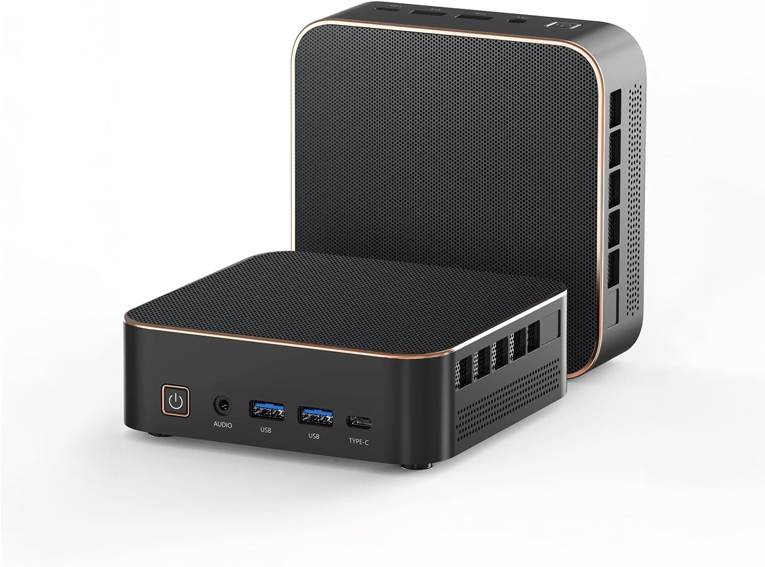 First Wave MicroStorm M5 Mini PC – Intel Core i5-12450H, RAM, SSD, Mini Desktop PC with USB-C, Triple 4K Display, Ethernet RJ45, WiFi 6, BT 5.2, VESA Monitor Mount, Perfect for Office & Home