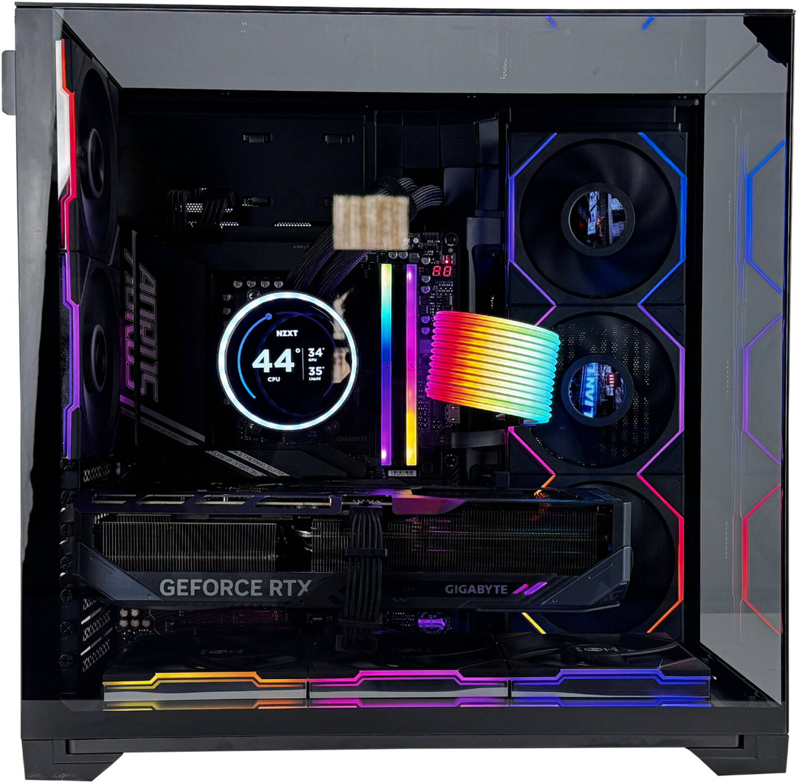 Crystal Gaming PC - Intel Core Ultra 9 285K 24 Cores 24 Threads, NVIDIA RTX 5080 16GB, 32GB DDR5 RAM 6000MHz, 1TB SSD Gen 5, 850W 80 PLUS PSU, 360mm Liquid CPU Cooler, Wi-Fi + BT