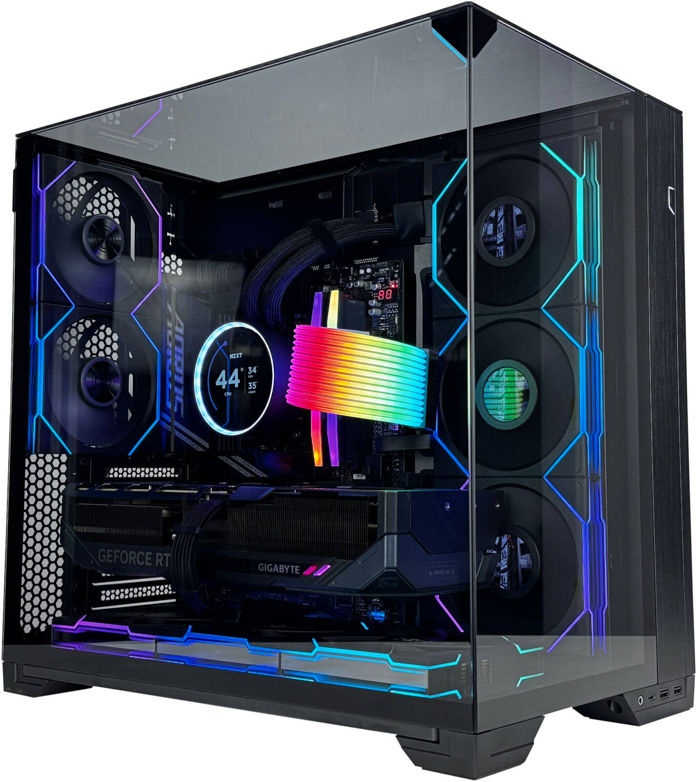 Crystal Gaming PC - AMD Ryzen 9 9950X3D 16 Cores 32 Threads, NVIDIA RTX 5080 16GB, 32GB DDR5 RAM 6000MHz, 1TB SSD Gen 5, 850W 80 PLUS PSU, 360mm Liquid CPU Cooler, Wi-Fi + BT
