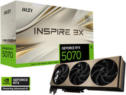 MSI GeForce RTX 5070 12GB INSPIRE 3X OC Graphics Card – Triple-Fan Cooling, Ray Tracing, DLSS 3, Overclocked High-Performance Gaming GPU