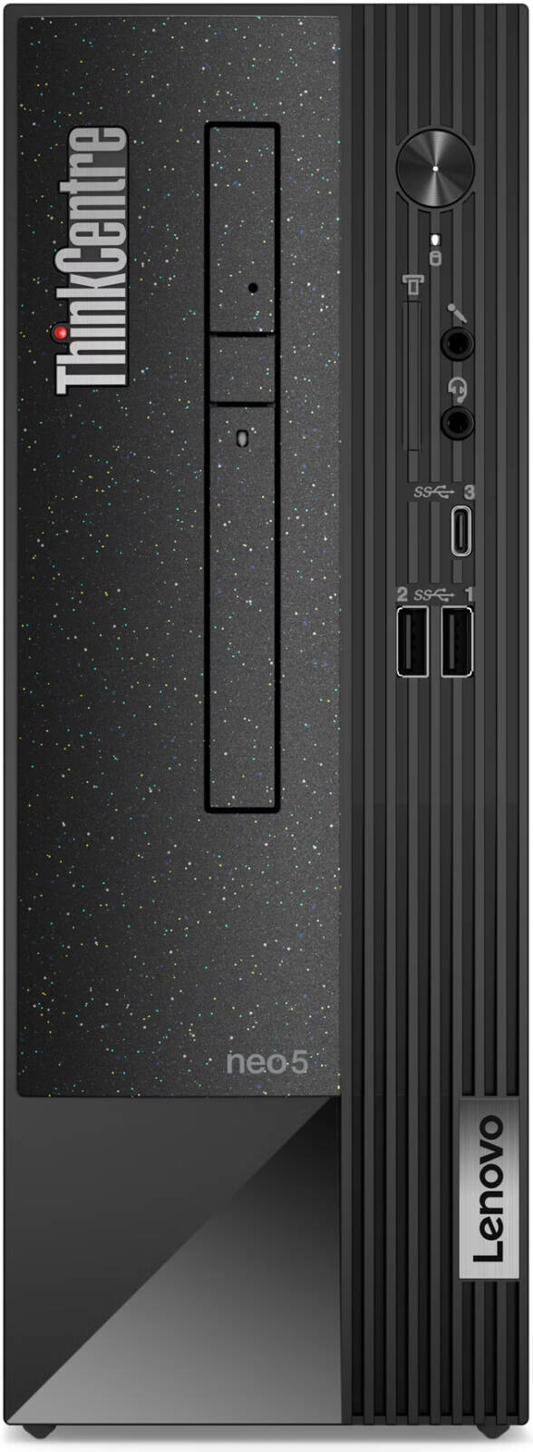 Lenovo ThinkCentre neo 50s SFF Desktop Computer, Intel Core i5-12400 Processor, 4GB RAM, 256GB SSD, Intel UHD Graphics 730, Wired English Keyboard & Mouse, FreeDOS, Black | 11T000HKGP
