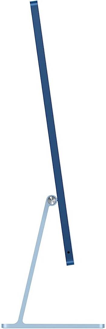 Apple iMac (2021) Desktop Computer, 24'' Retina 4.5K Display, Apple M1 Chip 8C CPU, 8C GPU, 16C Neural Engine, 8GB RAM, 256GB SSD, Gigabit Ethernet, Magic Keyboard English & Mouse, Blue | MGPK3B/A