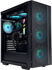 ApexLite Gaming PC - AMD Ryzen 7 5700X3D 8 Cores 16 Threads, NVIDIA RTX 4060 Ti 8GB, 32GB DDR4 RAM 3600MHz, 500GB SSD Gen 4 + 1TB SSD, 650W PSU, 240mm Liquid Cooler, Wi-Fi + BT