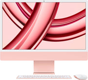 Apple 24" iMac AIO Desktop Computer with M3 Chip, 4.5K Retina Display, 8-Core CPU & 8-Core GPU, 8GB RAM, 256 GB SSD, Magic English KB with Touch ID & Magic Mouse, macOS, Pink |MQRD3