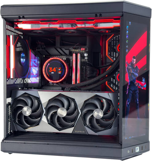 Cyber X Gaming PC - Intel Core Ultra 9 285K 24 Cores 24 Threads, NVIDIA RTX 5080 16GB, 32GB DDR5 RAM 7000MHz, 2TB SSD Gen 4, 1000W PSU, 360mm Liquid Cooler, Wi-Fi + BT
