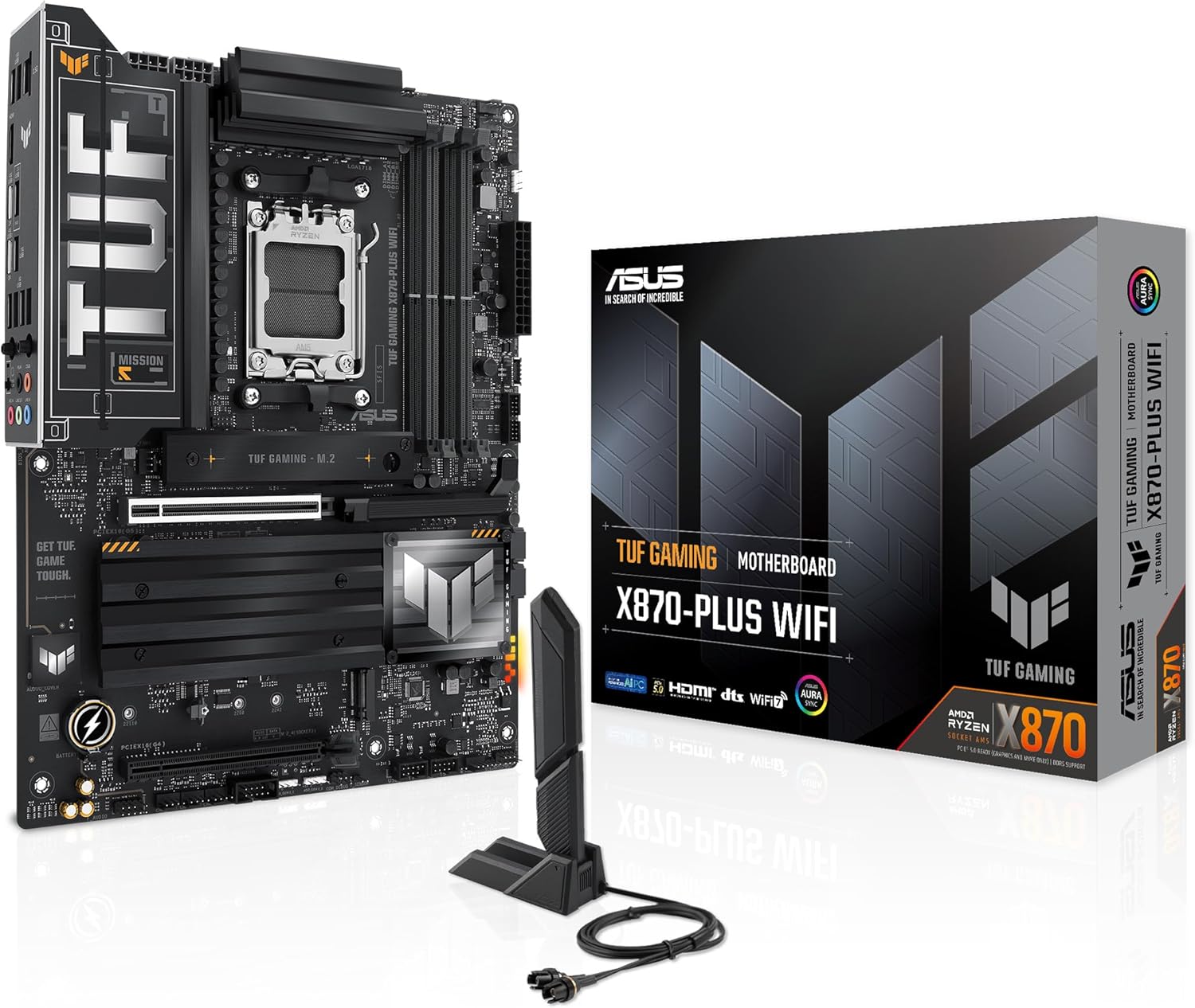 ASUS ROG Strix X870-A Gaming WiFi-AE   High-End ATX AM5 Motherboard with DDR5-8000+ OC, PCIe 5.0, WiFi 6E, Dual USB 4.0, SupremeFX Audio & Advanced Cooling