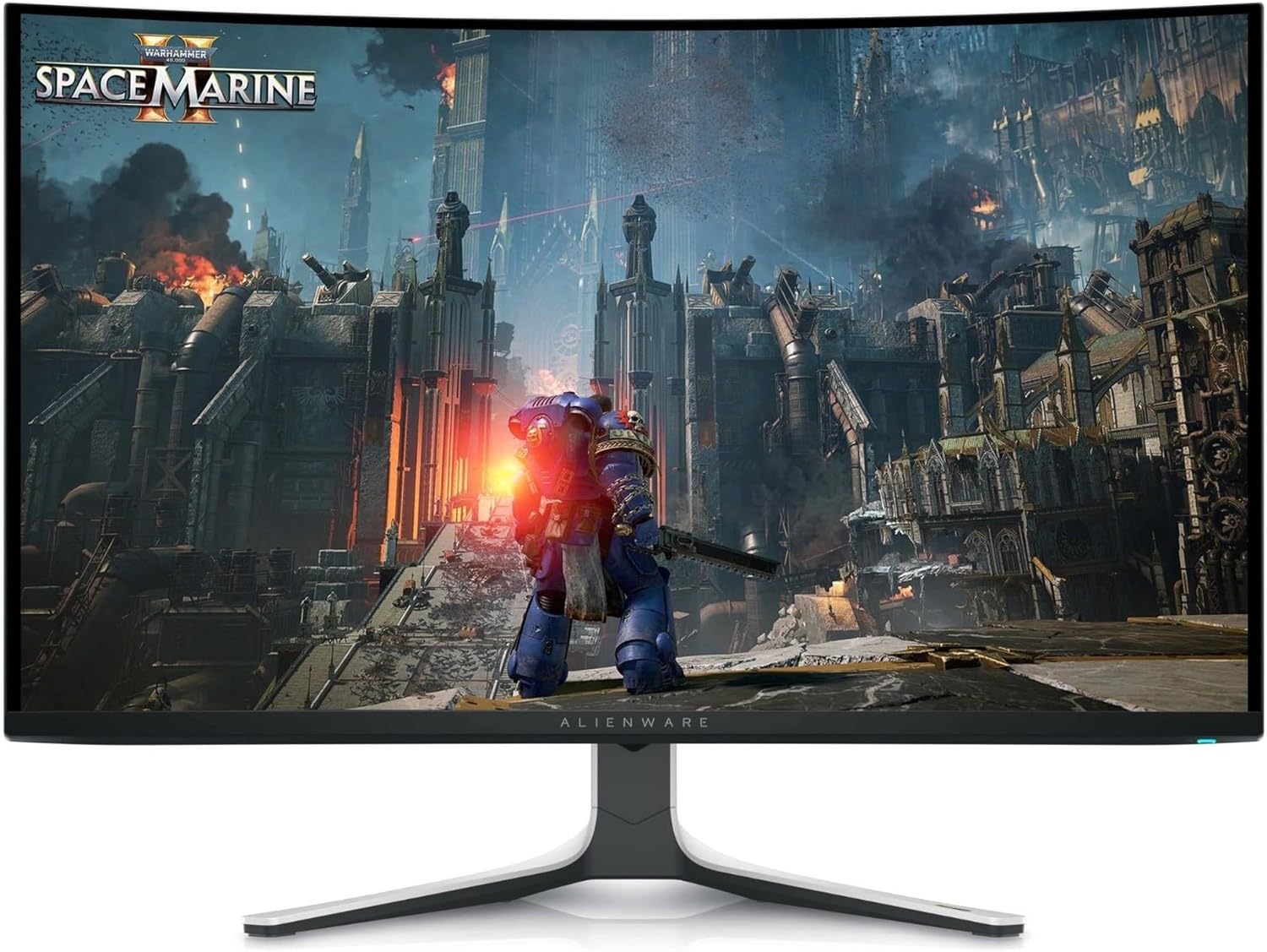Alienware AW3225QF 32 Inch 4K UHD (3840x2160) 1700R Curved Gaming Monitor, 240Hz, QD OLED, 0.03ms, NVIDIA G-SYNC Compatible, HDR, Dolby Vision, USB-C, DisplayPort, 2x HDMI, 4x USB, 3 Year Warranty