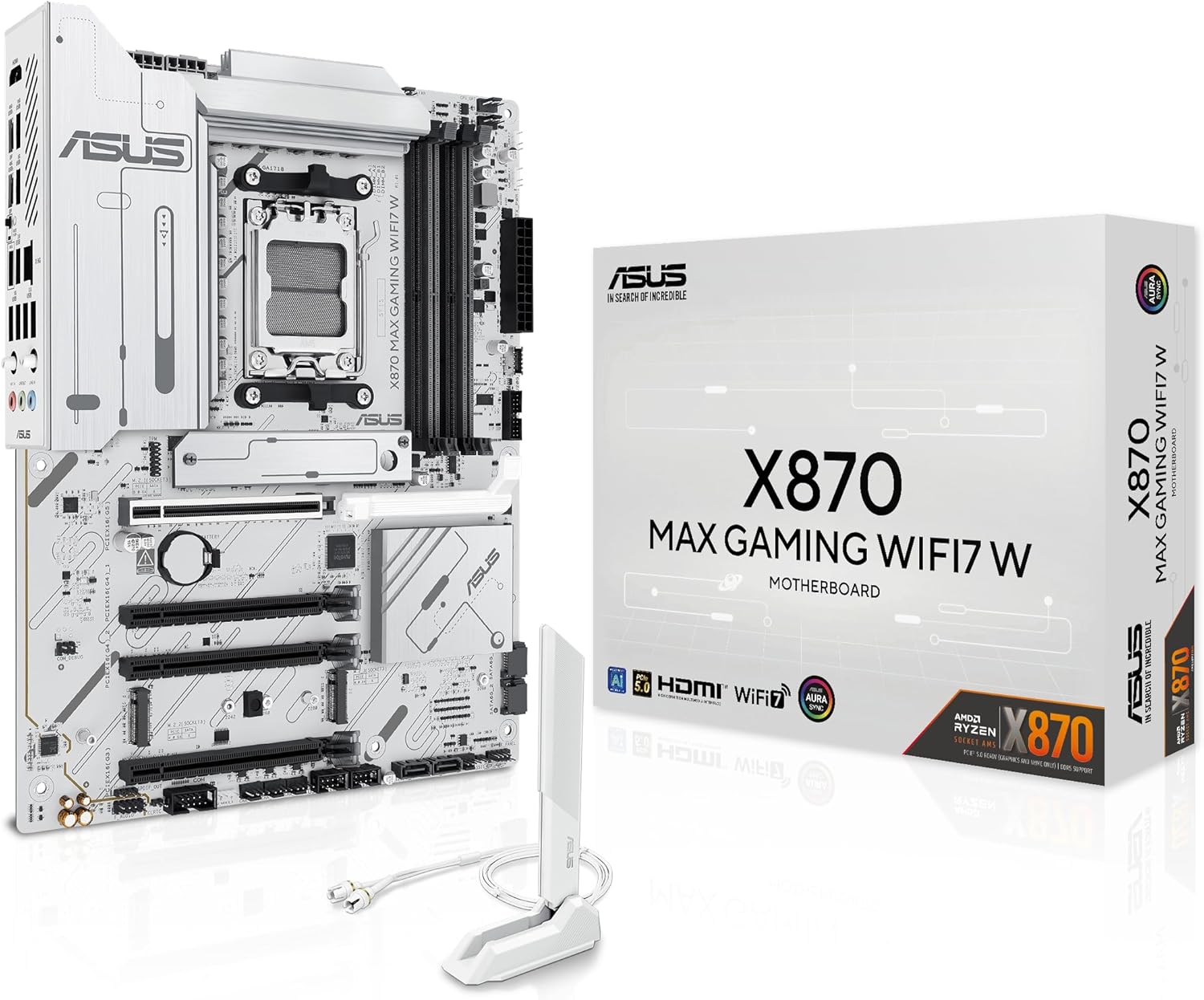 ASUS TUF Gaming X870E-Plus WiFi7-AE   Durable ATX AM5 Motherboard with DDR5-8600 OC, PCIe 5.0, WiFi 7, USB 4.0, Military-Grade Components & Advanced Cooling