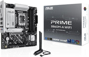 ASUS PRIME B860M A WIFI AE   mATX LGA1851 Motherboard with DDR5 8666OC, PCIe5.0, WiFi6E, 2.5-Gb Ethernet, USB-20Gbps Type-C, Dual M.2 & Aura Sync RGB