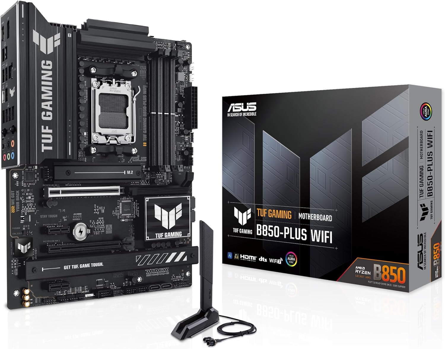 ASUS ROG Strix B850-I Gaming WiFi-AE   Compact Mini-ITX AM5 Motherboard with DDR5-8000+ OC, PCIe 5.0, WiFi 6E, USB 4.0, SupremeFX Audio & Advanced Cooling