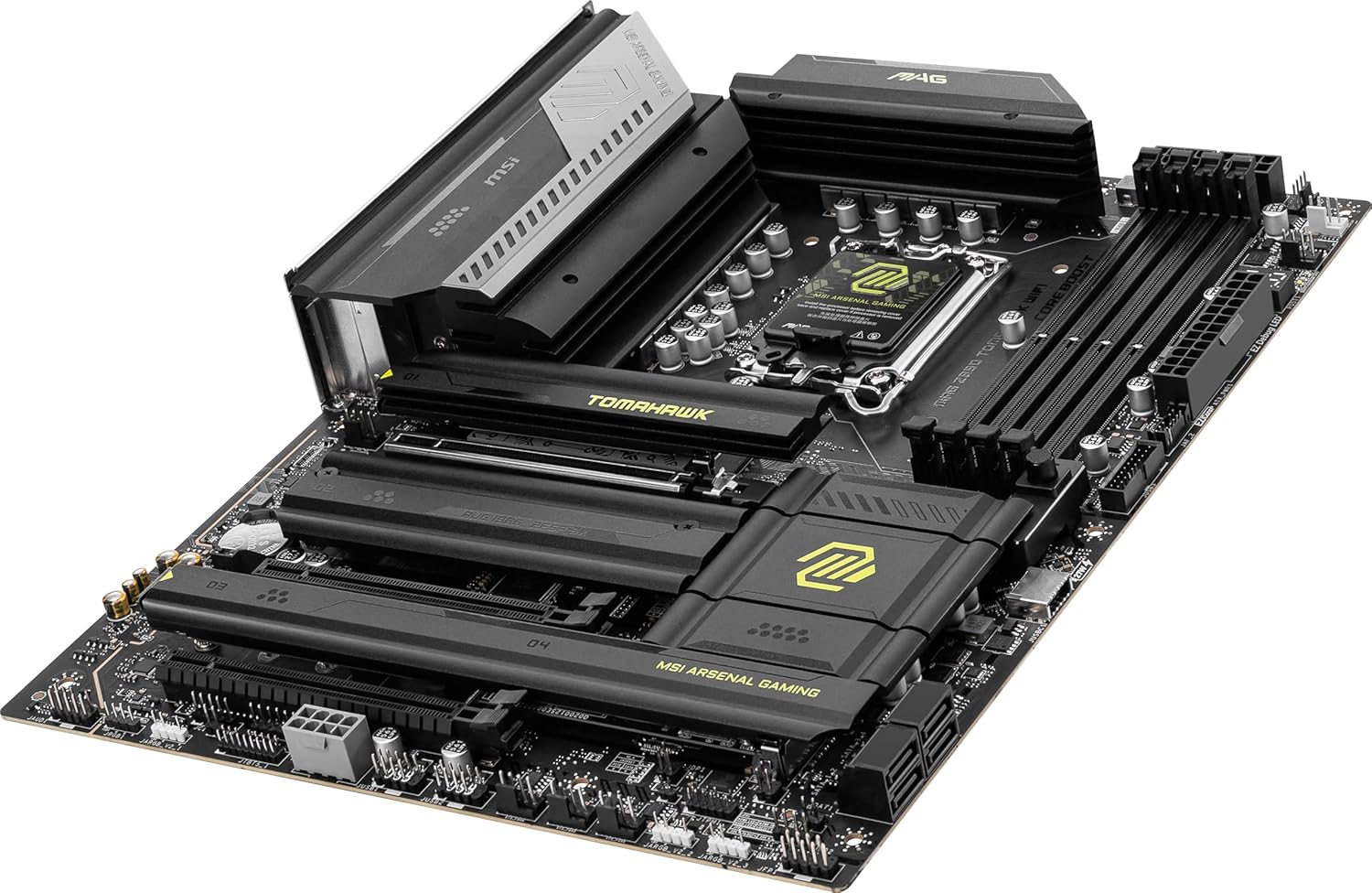 MSI MAG Z890 TOMAHAWK WIFI DDR5 LGA 1851 ATX Motherboard – Intel Z890 Chipset, DDR5 8800+ OC, PCIe 5.0 x16, Triple M.2 NVMe, Wi‑Fi 7 & Bluetooth, 2.5G LAN, USB‑C 20Gbps, HDMI & DisplayPort MSI