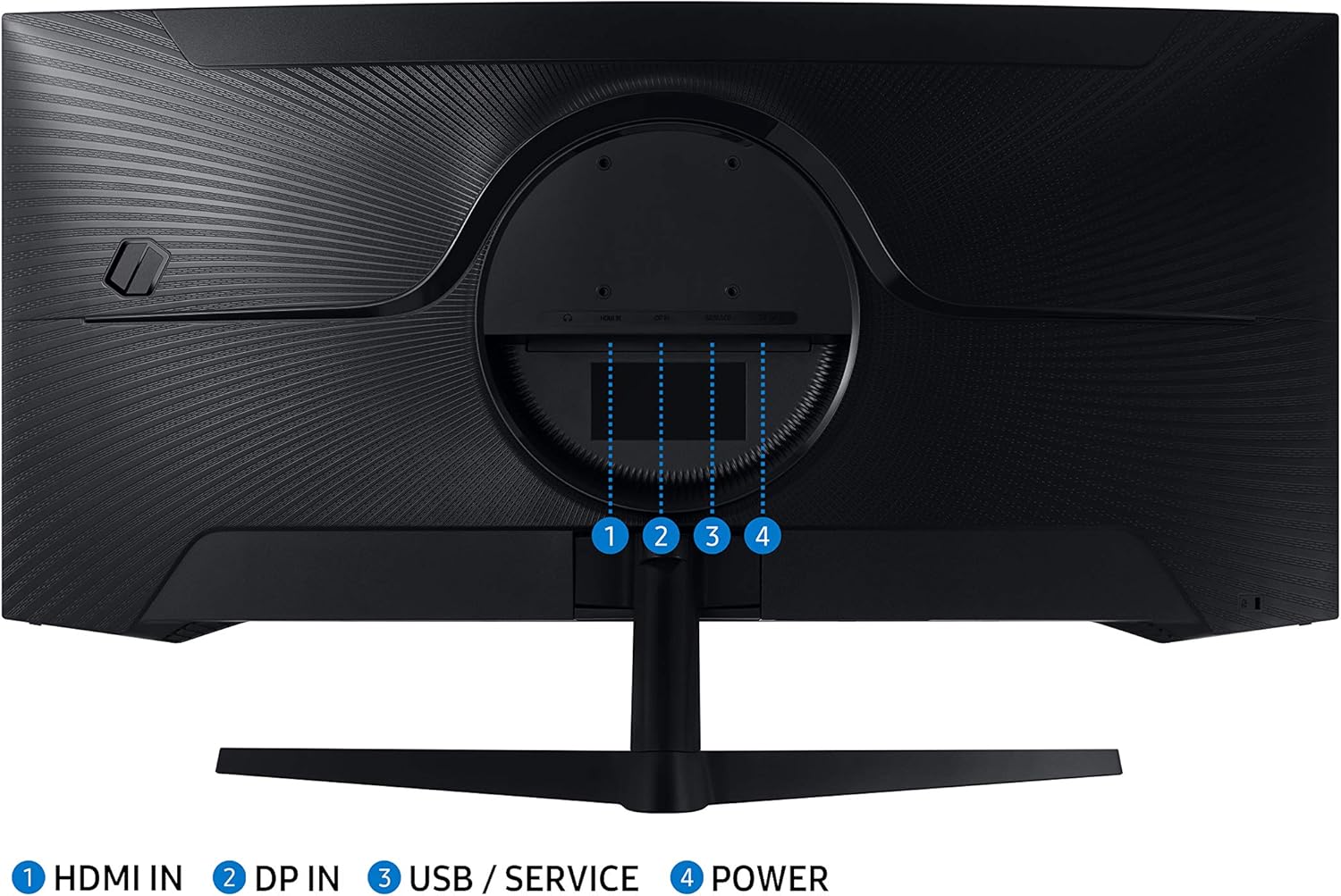 Samsung Gaming Monitor 34 inch Odyssey G5 Curved Ultra Wide QHD (3,440 x 1,440) 165Hz Refresh Rate 1Ms Response Time, FreeSync Premium LC34G55TWWMXUE