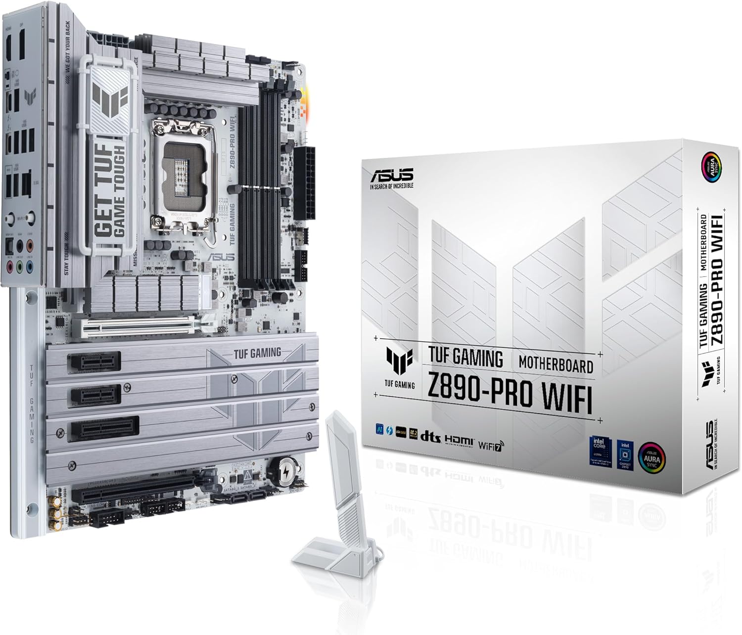 ASUS ROG STRIX Z890-H GAMING WIFI-AE   ATX Intel LGA 1851 Motherboard with DDR5-9066+ OC, PCIe 5.0 x16, Wi-Fi 7, 5 M.2 Slots, 16+2+1+2 Power Stages, and AI Overclocking