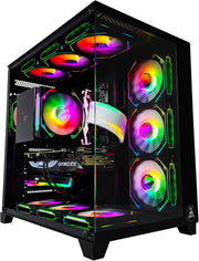 Thunderstrike Pro Gaming PC - AMD Ryzen 7 7800X3D 8 Cores 16 Threads, AMD Radeon RX 9070 XT OC 16GB, 32GB DDR5 RAM 6400MHz, 1TB SSD Gen 4, 750W Gold PSU, 360mm Liquid Cooler, Wi-Fi + BT